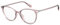 POLAROID Oval ECO POLYAMIDE Brillen in Rosa für Damen, Brille mit Sehstärke, optional mit Sonnenbrillen tönung oder Blaulichtfilter (Modell POLAROID-99)