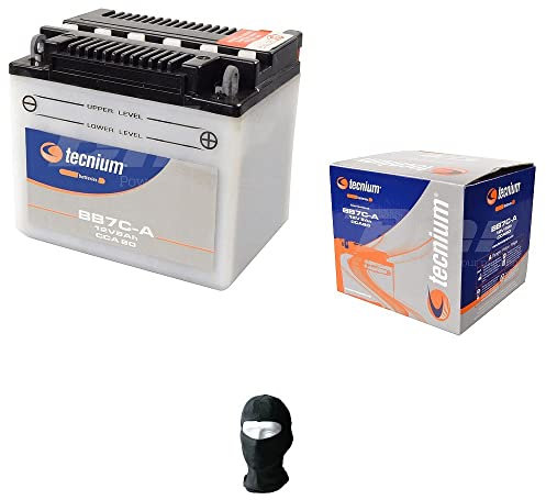 Compatible avec Yamaha TW/TW R A S 125 1999 A 2003 Batterie TECNIUM YB7C-A 12V 8AH Batteries 8 AMPÈRES 12 Volts PRÊT pour Usage SPÉCIFIQUE Moto Scooter 130X90X114MM