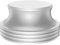 Brollitest Stabilisateur de platine vinyle - Poids : 404 g - Diamètre : jusqu'à 7 mm - En aluminium - Pour tourne-disque LP - Argenté