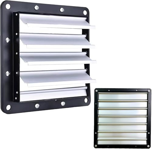 Griglia a gravità in metallo per ventilatori industriali (66 cm x 66 cm)