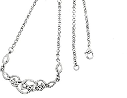 Windalf Irisches Collier CELINE 46 cm Celtic Knoten Halskette Bohemian Silberkette 925 Sterlingsilber