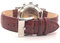 diloy Sportliches gepolstertes Uhrenarmband Rindsleder Krokoprägung quadratisch – Größen 14mm 16mm 18mm 20mm 22mm 24mm 26mm 28mm 30mm – Elegant und widerstandsfähig 368 Mittel Braun 18mm