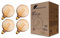 greenandco 4x dimmbare Vintage Design LED Birne zur Stimmungsbeleuchtung | E27 G125 | gold | 3,5W 120lm | 1800K extra warmweiß | 320° | 230V | flimmerfrei | Edison Glühbirne