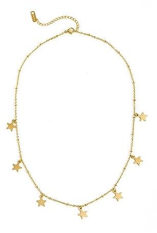 1pcs Collana girocollo Boho Accessori per gioielli a catena con collane a stella in oro per donne e ragazze