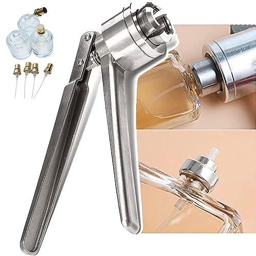 ZILOOK ParfüM-Crimpzange, Manuelle VerschließMaschine (13 mm 15 mm 18 mm 20 mm), ParfüM-SprüHflaschen-VerschließMaschine, Edelstahl/Dichtes Crimpen, ParfüM-VerschließWerkzeug,15mm