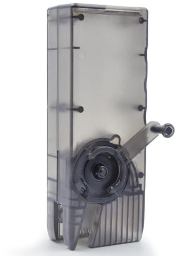 Gunyoo Airsoft Speed Loader Tactical BBS M4 Handkurbelmagazin Schneller Schnelllader Kapazität 6MM 1000 Schuss (Transparentes Schwarz)