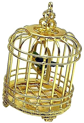 Housoutil Mini Vogelkäfig Dekoration Kleiner Vogelkäfig Für Goldene Miniatur Vogelcage Für Garten Und Wohnaccessoire Für Mini-Haus-enthusiasten