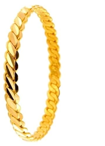 Adana Burma Bilezik üclü Gold Armreif 22 Karat Vergoldet Altin Bileklik Kuyumcu 7,0 (XL)