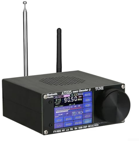 ZYWUOY Vollband-Radio, 2024 UPGRADED Second Generation ATS25 Max Decoder II + offizieller Aktivierungscode, FM LW MW SW SSB Handheld Radio Recorder mit 2,4 Zoll Farb Touchscreen