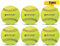 KRTOYUST® Softballball, 27,9 cm und 30,5 cm, offizielle Größe, ideal für Übungstraining, entspricht den offiziellen Größen- und Gewichtsstandards (6 Softbälle, 27,9 cm)
