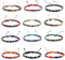 YANINEE 12 Stück Freundschaftsarmbänder, Handgefertigt Verstellbar Freundschaftsarmband, Armband Stoff Multi für Farbe Unisex