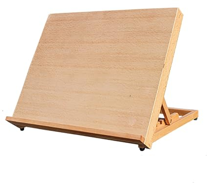 ZXTRYBHD Holz Zeichenplatte A3/A2, Verstellbarer Tragbarer Drawing Board, Zeichenbrett zum Malen und Skizzieren, Staffelei Klein Faltbare Aufbewahrung (Size : 47x36cm/18.5x14.1in)
