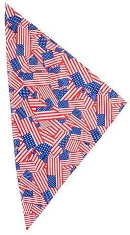 SEWOART Schickes Hunde-Bandana Mit Amerikanischer Flagge Haustier-Dekorationen Für Den Unabhängigkeitstag Stilvolles Dreieckstuch