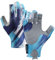 Angel Handschuhe, Segelhandschuhe, Halbfinger Handschuhe, UV Handschuhe, UV Gloves, Mikrofaser Handschuh (Blau)