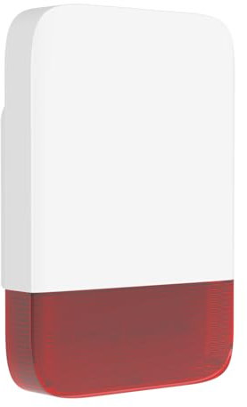 Accessori per il Allarme Casa Senza Fili CP10 Pro con batteria ricaricabile da 5000mAh, sirena extra impermeabile da esterno-80dB-100dB-120dB (host richiesto) con luce LED lampeggiante