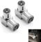 Dolaso TV Male Aerial Coaxial Adaptor to PAL Female Adapter Right Angle, 2 Pack Angle 9.5mm TV Satellite Antenna RF Coax Adapter Male to Female Connector