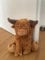 Khevga Türstopper Tier aus Stoff – Hochwertiger Highland Cattle Türhalter, 1 kg schwer, 23 cm hoch, rustikales Design, Türpuffer, Deko für Wohnzimmer, Büro & Kinderzimmer, Braun, robust & standfest