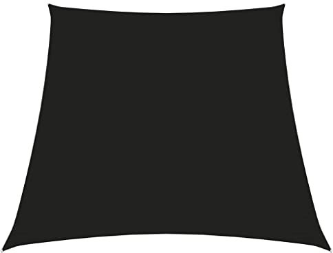Parasol tipo vela Oxford trapecio 3/4 x 3 m, color negro