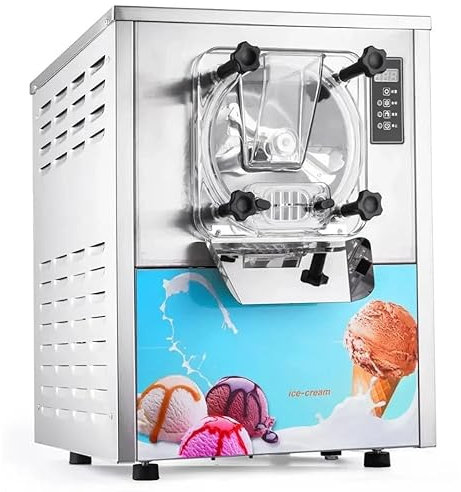 Furvveerr 1400W Máquina de Helados Duros Heladera Maquina Helados Duros Comercial Maquina Helados 16L-20L/H 3 Sabores para Cafeterías,Buffets,Tiendas de Bebidas,Restaurantes