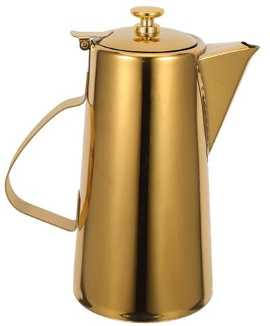 ULTECHNOVO jarra de agua fría de acero inoxidable jarra de bebida fria jarra de té de restaurante jarra de té aislada tetera de restaurante jarra con asa jarra de agua con asas Dorado