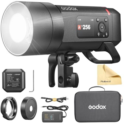 Godox AD400ProII Blitzgerät All-in-One Outdoor Camera Flash Speedlite 400W GN72 1/8000s HSS TTL Integrierte 30W LED Modellierlampe mit Bowens-Halterung für Canon Sony Nikon Fujifilm Olympus Panasonic