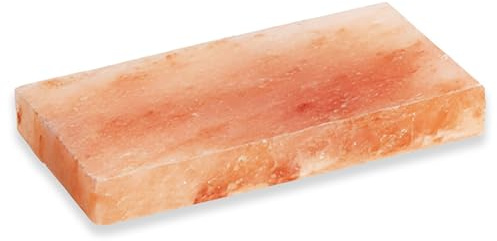 Himalayan Salt Block for Cooking & Grilling | Natural Pink Salt Slab Serving Plate for BBQ, Steak, Fish & Vegetables | Reusable Cooking Tray & Chilling Board (Pack of (1))