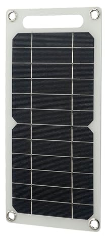 FACAIIO Chargeur de panneau solaire flexible 10 W 5 V avec sortie USB, étanche à la poussière, monocristallin PET pour téléphones portables, banques d'alimentation et camping en plein air randonnée