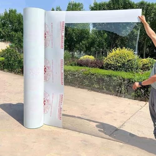 ROBAUN Polycarbonat-Platten Dachverkleidung Klarplastikplatten für Schutzdächer, Gewächshäuser, wasserdichte und UV-geschützte bruchsichere Platten, Fensterregenverkleidung(1.56m x 2m(5.1ftx6.6ft)