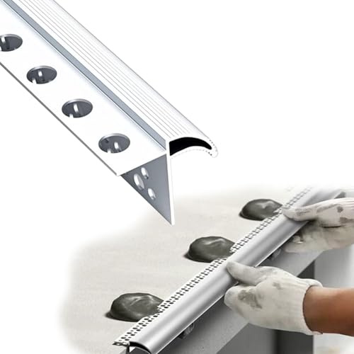 Vibeo übergangsprofil Metallene Tropfkante für Dach und Dachrinne, Wandmontierte Tropfleiste in Adlerschnabelform, Silberfarben, Fensterbank-Kantenschutzleiste(14mm (0.6in))