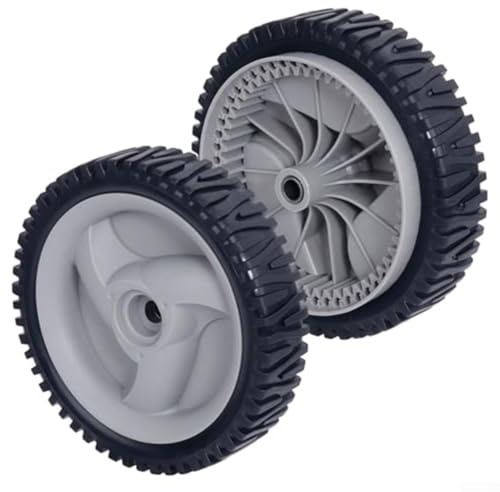 Lawn Mower Wheels 8 Inch, 2 Pack High-Strength Plastic Front Drive Tyres, Easy Fit Replacement for Models 583719501 and 532402657