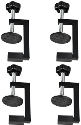 C Klemmen 10-57 mm - 4 Stück Aluminium Karbonstahl | Flacher Bodenablauf Duschablauf für Badezimmer, Keller & Garage, Silber mit Hoher Abflussleistung