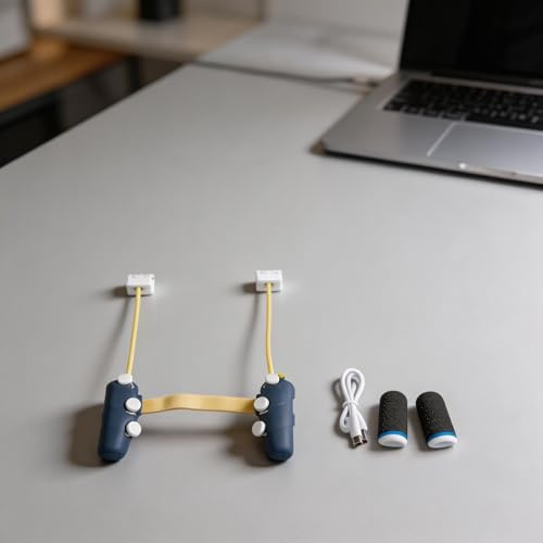 Manette de jeu magnétique à monter soi-même, pour iPad, tablette, coque imprimée 3D, avec fonction pulse continue, dragonne portable pour jeux d'action (12,4 ~ 13,5)