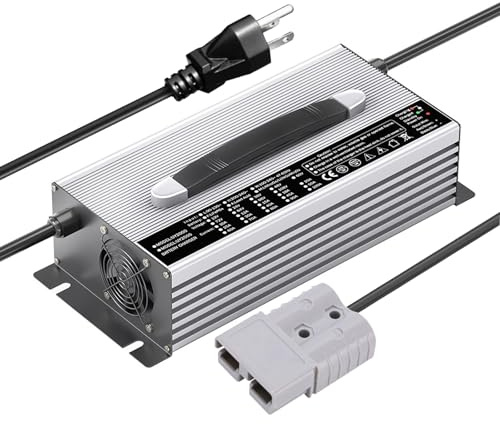 HYDTGZ Caricabatterie per Carrelli Elevatori 36V 30A Caricatore Intelligente A Mantenimento per Batterie al Piombo Acido, AGM e Gel,50a