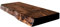 Waney/Live Edge Chunky Rustic Floating Shelf 9x2, Walnut, 60cm