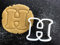 Alphabet Letters 3 Sizes Cookie Cutters Fondant Cake Decorating (Letter H, 2)