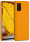 kwmobile Hülle kompatibel mit Samsung Galaxy A41 Hülle - Silikon Handy Case - Handyhülle weiche Oberfläche - kabelloses Laden - Apricot