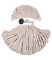Bobbiny Premium Cords 5 mm - Rope-Garn 100 m 100% Baumwolle (Nude)