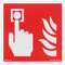 notlok Safety Work - Cartello Allarme Antincendio [15 x 15 cm] | PVC fotoluminescente + adesivi per il montaggio | Cartelli Segnaletici di Sicurezza, Segnaletica Antincendio, Cartelli Allarme Incendio