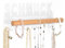 Galeara design Porte-bijoux mural en métal et bois avec inscription bijoux (Rika Schmuck Blanc)