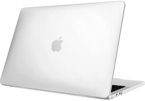 Fintie Hülle Kompatibel mit MacBook Pro 13 (2016-2022) A2338(M2/M1)/A2289/A2251/A2159/A1989/A1706/A1708, Ultradünne Hartschale Schutzhülle, Transparent Weiß(Matt)