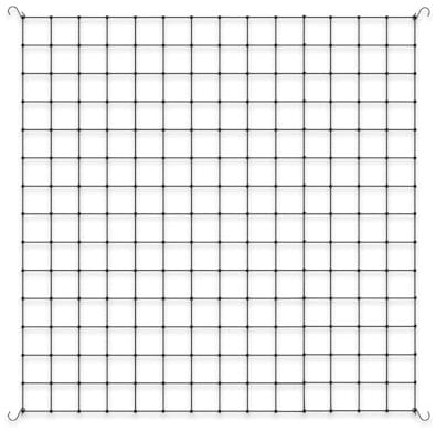 AC Infinity Tente de culture en treillis de 1,5 x 1,5 m, filet élastique robuste pour plantes avec crochets en acier, support de défilement flexible pour tentes de culture, jardinage et horticulture