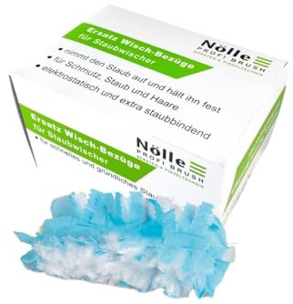 Nolle Profi Brush 283020 Ersatzwischbezüge für Staubwedel, 20 Stück