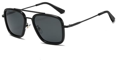 SHEEN KELLY Retro Sonnenbrille Square Eyewear Metallrahmen Klassische Sonnenbrille Für Männer Frauen Sonnenbrille 1:1