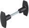 Thirard 00900488 - Bouton Double Carré 6X110mm 1 Portée Noir - Finition : Noir 9005 - Poignees - Equipement De Porte - Facile à utiliser Mécanisme à 2 tours