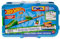 Hot Wheels Track Set with 1 Hot Wheels Car, Toxic-Themed Track Building Set with 10 Track Pieces to Create Jump Stunts, Comes in a Modular and Stackable Storage Box, HKX47
