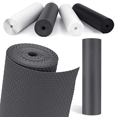 MooiFun Drawer Liners, Waterproof Shelf Liner, Anti-Slip Non-Adhesive BPA Free Kitchen Cupboard Cabinet Liner Refridge Fridge Mats Sink Protector Strong Durable for Home Office (30cm×150cm/Grey)