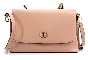 Twinset Milano Top handle Tasche mit Ketten Twin Set Damen Farbe CANDY PEACH 231TB7244 00867, Candy Peach, Einheitsgröße
