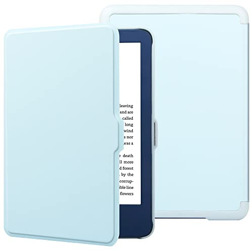 HGWALP Custodia per New Amazon Kindle 6(11th Generazione, 2024/2021 Release), Folio ultra sottile in pelle PU con auto sleep e wake, custodia protettiva per Kindle 2024 6 pollice-Blue