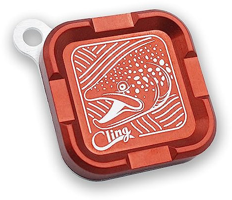 Cling Fishing Products Mag Grab® Mini - Magnetic Fly Patch (Brown Town, Orange)