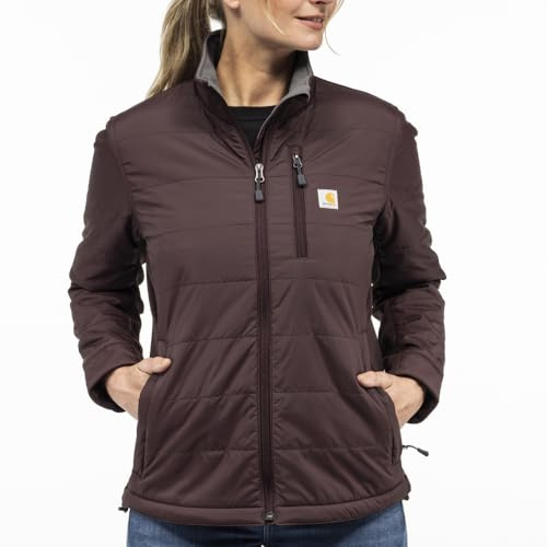 Carhartt Damen Winterjacke Relaxed Fit Light Insulated, Farbe:BlackBerry, Größe:S
